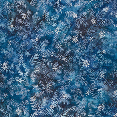 Artisan Batiks - Winter Wonderland Balsam Fir Evening Metallic Yardage
