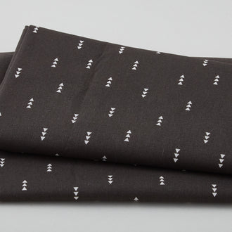 Tiny Triangles Black 2 Yard Cut