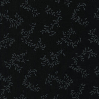 Jardin Noir - Vines Black Yardage
