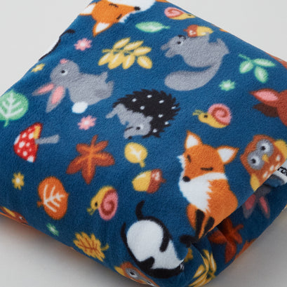 Winterfleece Prints - Woodland Friends Teal 2 Yard Cut