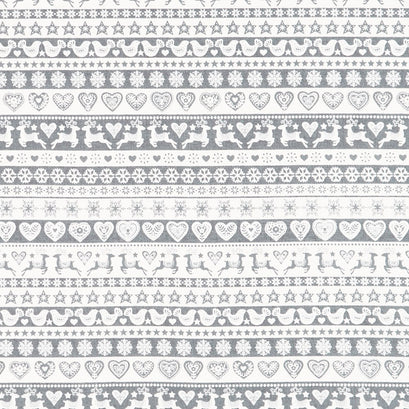 Scandi 2023 - Stripe Silver Yardage