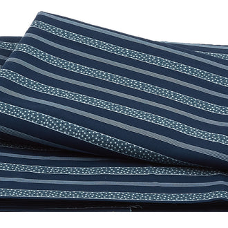 Hudson Favorites Confetti Stripe Navy 2 Yard Cut