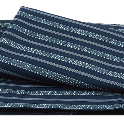 Hudson Favorites Confetti Stripe Navy 2 Yard Cut