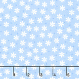 Cozy Cotton Flannels - Flowers Cornflower Yardage Primary Image