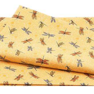 Mellow Yellow - Dragonflies Yellow 2 Yard Cut