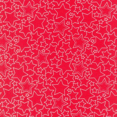 Sweet Freedom - Stars Red Yardage