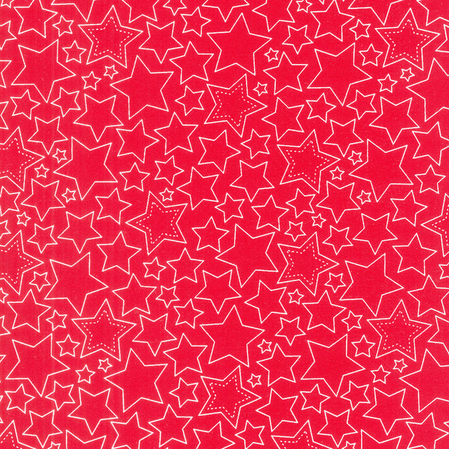 Sweet Freedom - Stars Red Yardage Primary Image