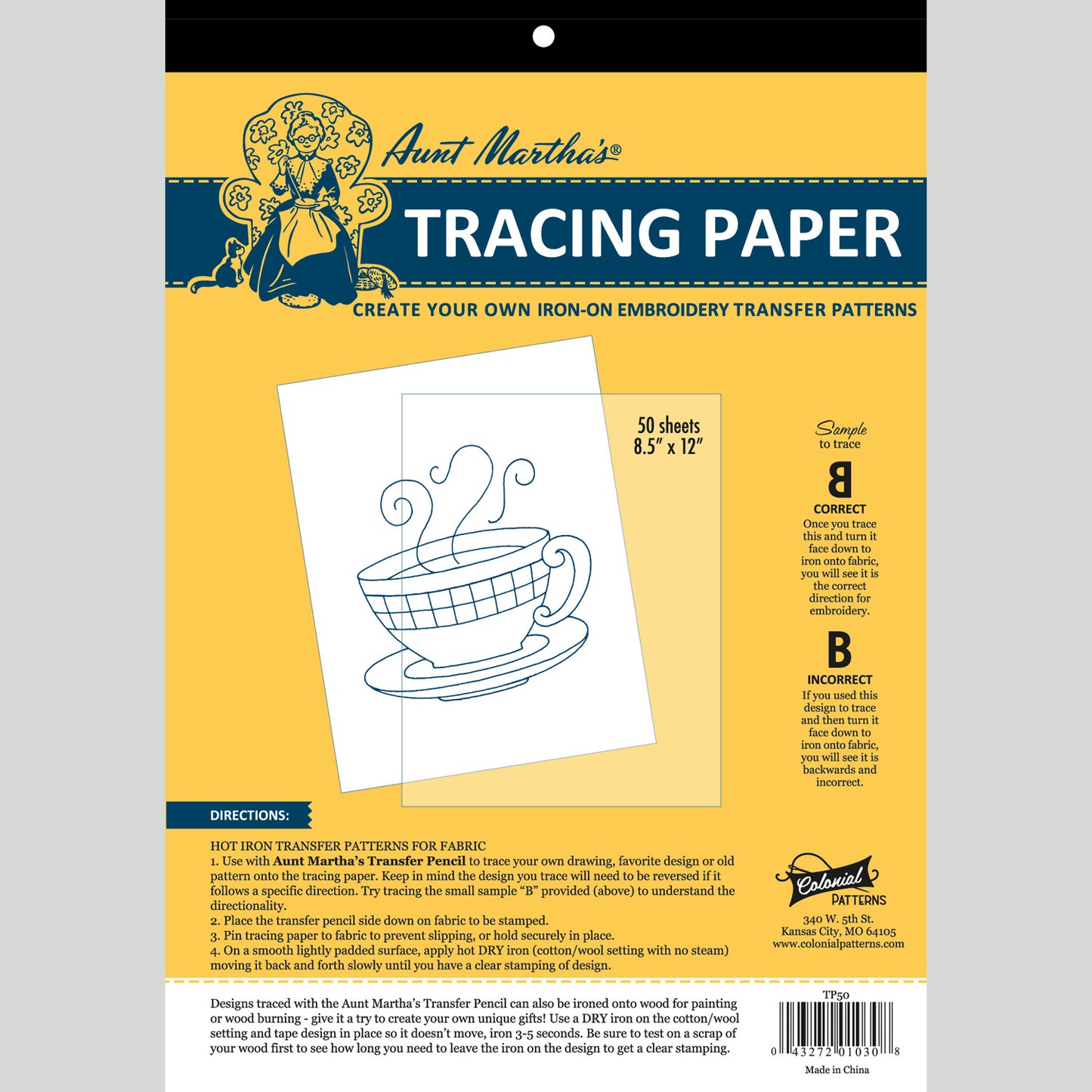 Aunt Martha's Tracing Paper