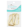 Emmaline 1-1/2" Wire Formed Strap Sliders - Set of Two Gold Alternative View #1
