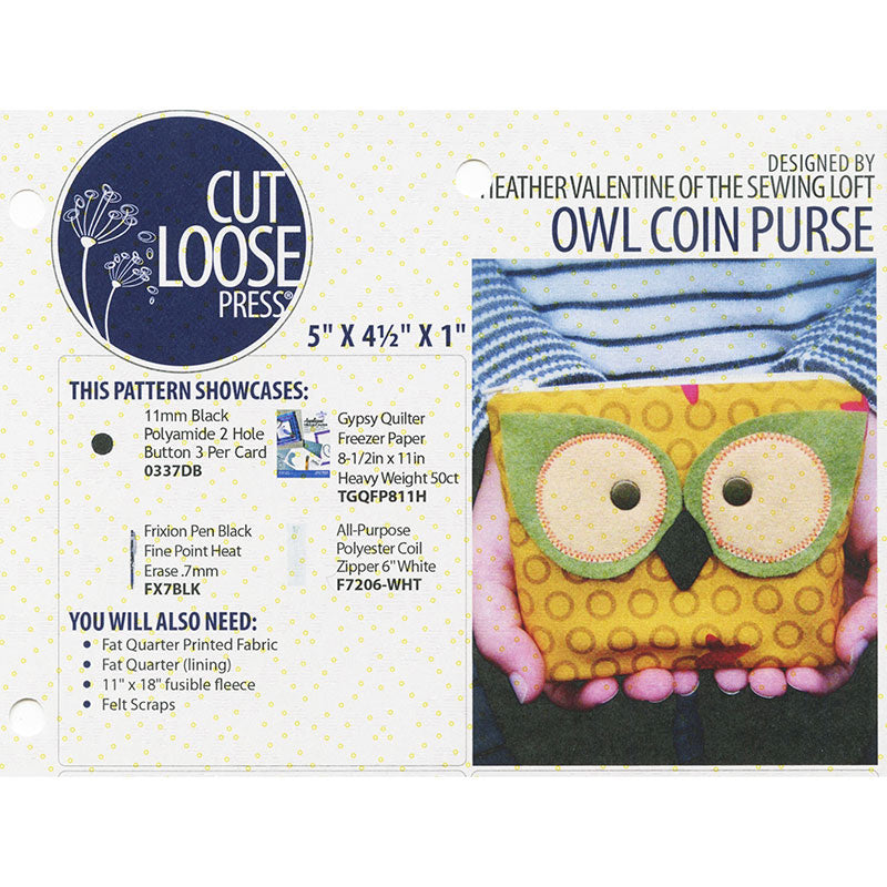 Felt Owl Coin Purse (with hidden closure) - Catholic Sprouts