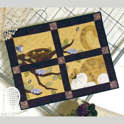 Spring Kitty Window Pane Quilt Pattern Pak Plus