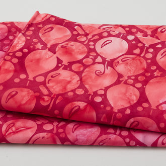 Rainbow Celebration Batiks - Balloons Pink Magenta 2 Yard Cut