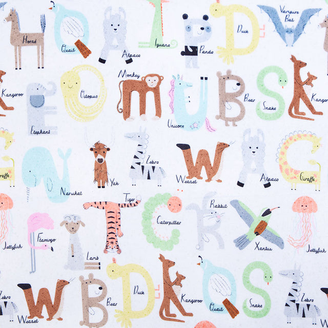 Cuddle® Prints - Easy as ABC Multi Digitally Printed Yardage
