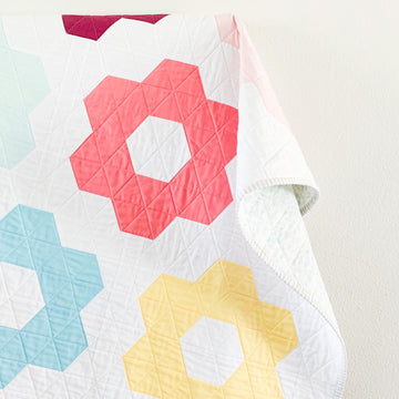 Digital Download - Hexie Blooms Quilt Pattern Alternative View #2
