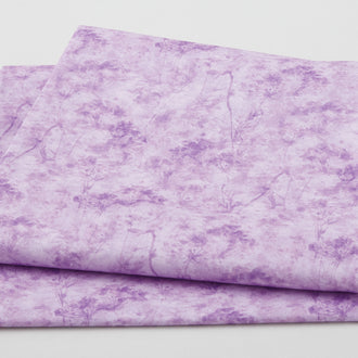 Tranquility - Botanical Texture Purple 2 Yard Cut