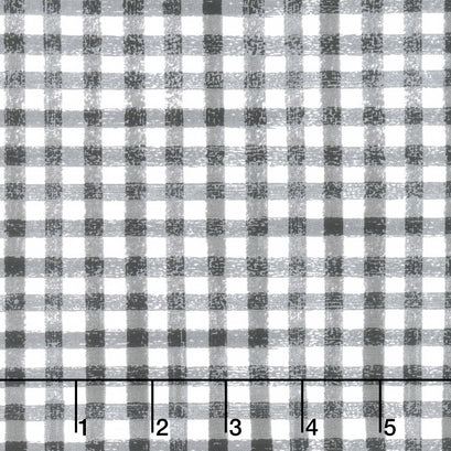 Flora No. 6 - Gingham Black Yardage