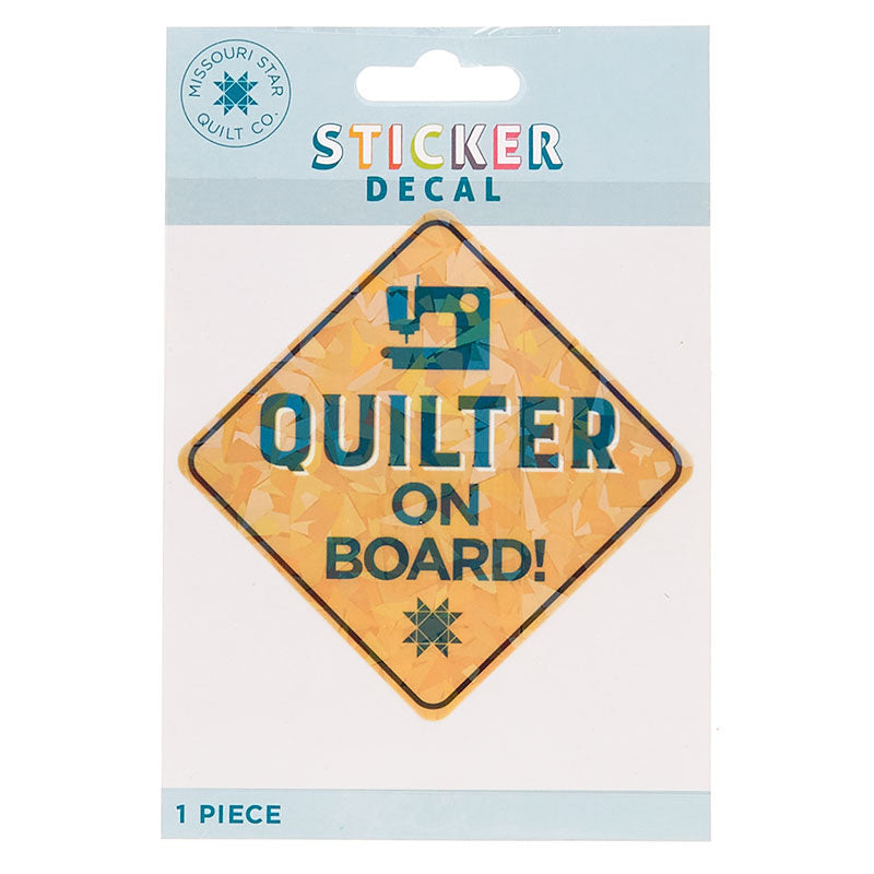 MSQC Quilter on Board Decal Alternative View #1