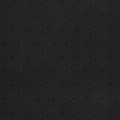 Jardin Noir - Leaves Black Yardage