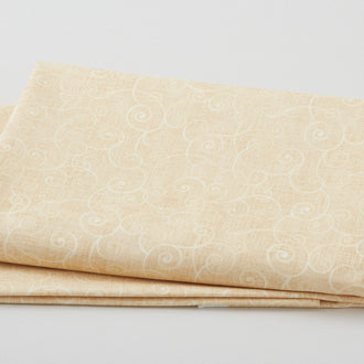 Whimsy Basics - Soothing Swirl Basic Naples Yellow 2 Yard Cut