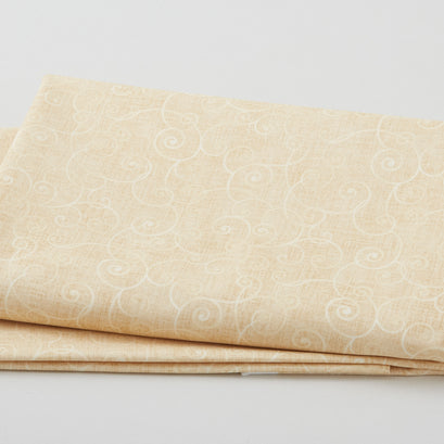 Whimsy Basics - Soothing Swirl Basic Naples Yellow 2 Yard Cut
