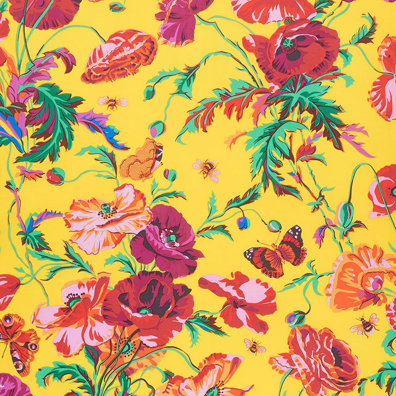 Kaffe Collective - August 2022 - Warm ColorwayMeadow Yellow Yardage Primary Image