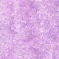 Wings of Gold - Swirly Scrolls Purple Metallic Yardage