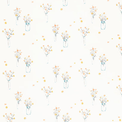 Shine On - Picking Wildflowers White Yardage