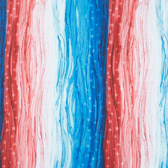 Patriot - Multi Color Stripe Navy/Red Yardage