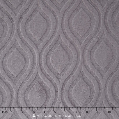 Cuddle® Embossed Marquis - Charcoal 60" Minky Yardage