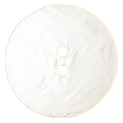 Round Polyamide 60mm Button - Rice