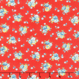Sweet Melodies - Bouquets Red Yardage Primary Image