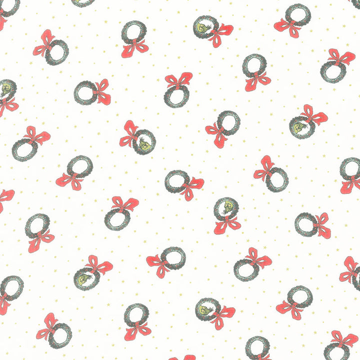 How the Grinch Stole Christmas - Wreaths Holiday Yardage Primary Image