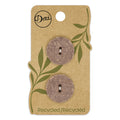 Recycled Cotton 23mm Buttons - Medium Brown Alternative View #1