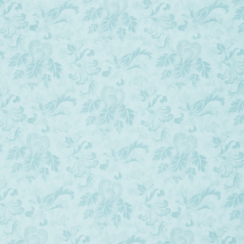 Collection for a Cause: Etchings - Friendly Flourish 108" Wide Backing Aqua Primary Image