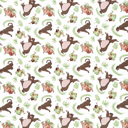 The Jungle Book - Jungle Pals White Yardage