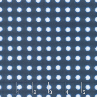 Shibori Blues - Dots Navy Yardage