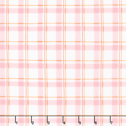 Farm Fresh - Country Plaid White Yardage