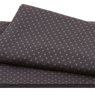 Wilmington Essentials - Dash of Pepper Stars All Over Dark Charcoal 3 Yard Cut