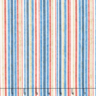 Stonehenge Stars & Stripes - Multi Stripe Yardage