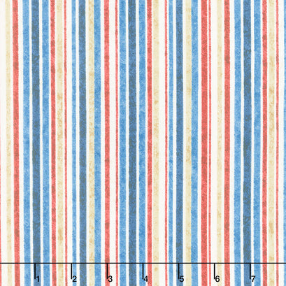 Stonehenge Stars & Stripes - Multi Stripe Yardage