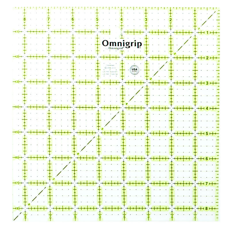 Omnigrid Omnigrip Neon Ruler 8 1/2" x 8 1/2" Primary Image