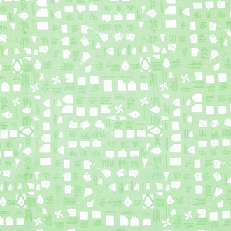 On the Wind - Folded Paper Green Yardage