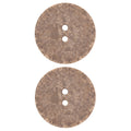 Recycled Cotton 23mm Buttons - Medium Brown Primary Image