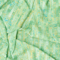 Shimmer Paradise - Basketweave Green/Turquoise Yardage Alternative View #1