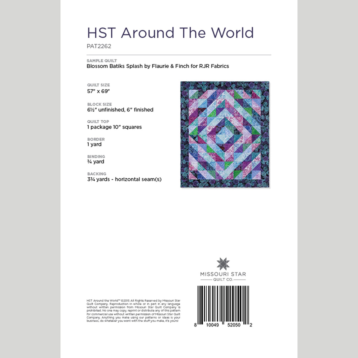 Digital Download - Half Square Triangles Around the World by Missouri Star Alternative View #1