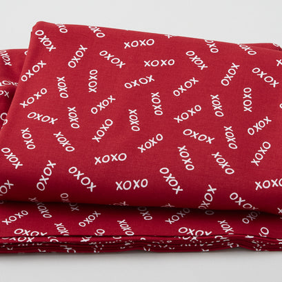 Happy Hearts - Xs & Os Toss Red 3 Yard Cut