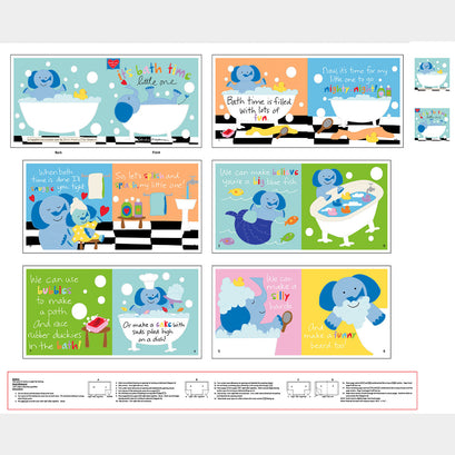 Huggable & Lovable Books - Bath Time Book Multi Panel