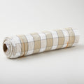 Easy Living Toweling - Big Checks Flax White Yardage Alternative View #1