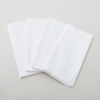 Stitch 'Em Up Dinner Napkins - Set of four - White