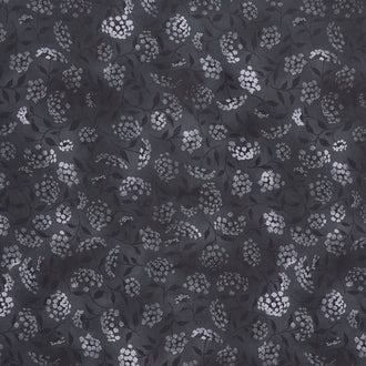 Fusions Wide - Flowers Black 108" Wide Backing